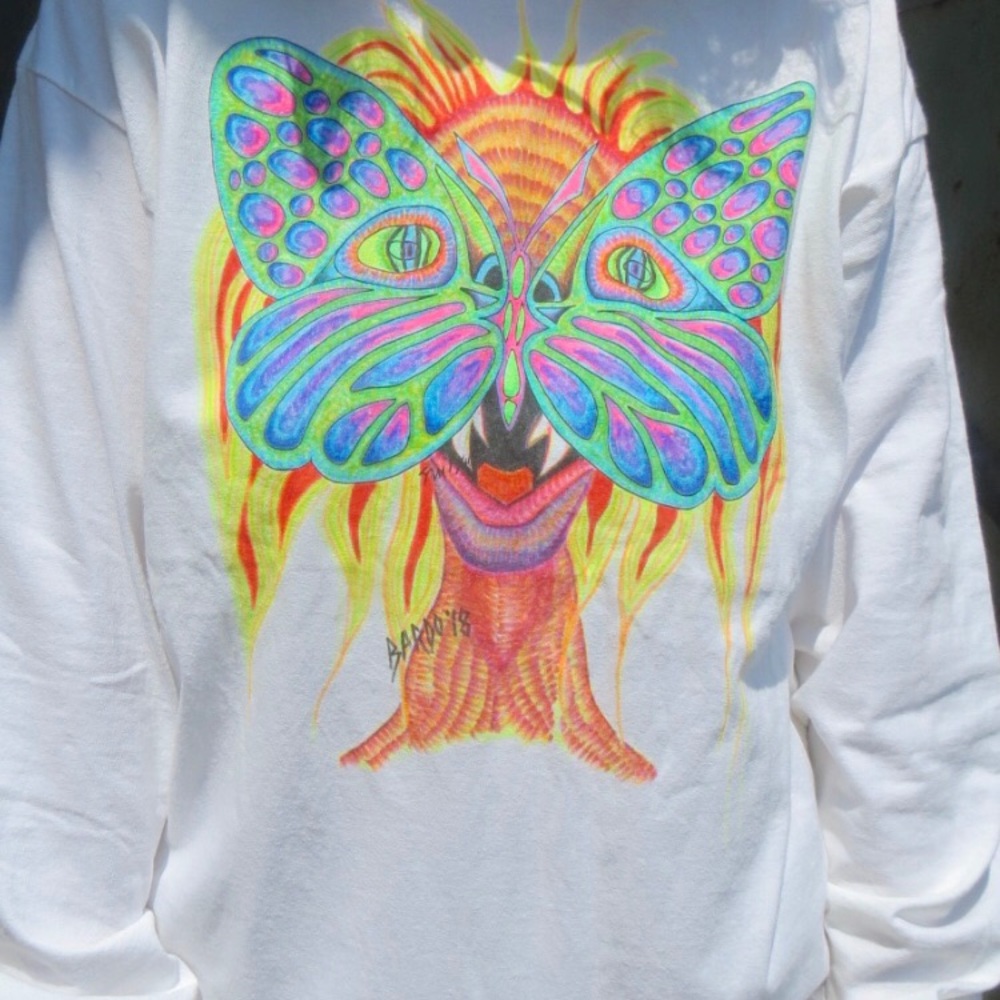 Handmade designed long sleeve  T-shirt